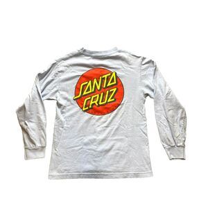 Santa Cruz Shirt Adult Small Light Blue Skateboards Streetwear Skater Logo Mens‎